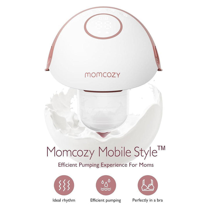 Momcozy M6 Double Breast Pump - White-Breast Pumps-White- | Natural Baby Shower