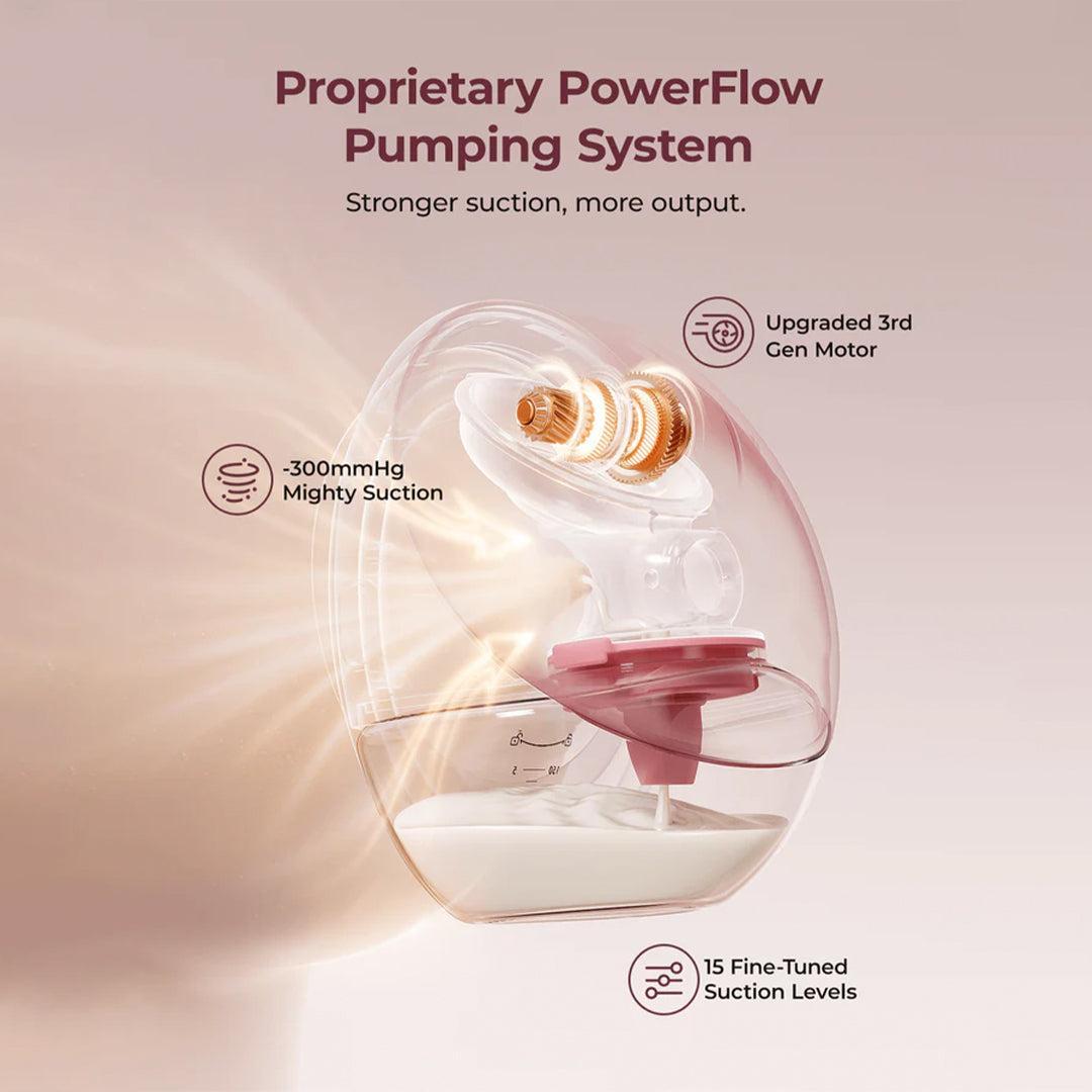 Momcozy M9 Double Breast Pump - Pink / White-Breast Pumps-Pink / White- | Natural Baby Shower