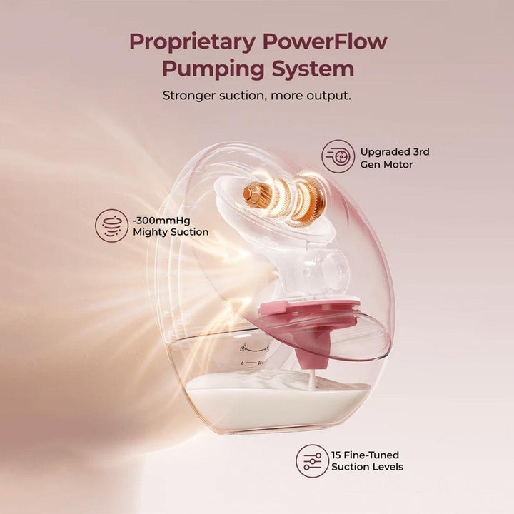 Momcozy M9 Double Breast Pump - Pink / White-Breast Pumps-Pink / White- | Natural Baby Shower