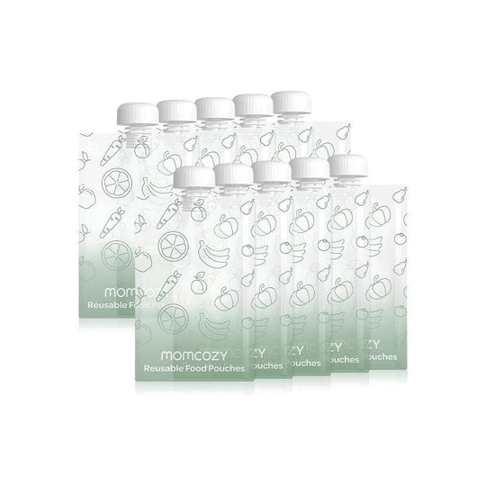 Momcozy Reusable Baby Food Pouches for Toddlers 10pc (5oz）-Food Pouches- | Natural Baby Shower