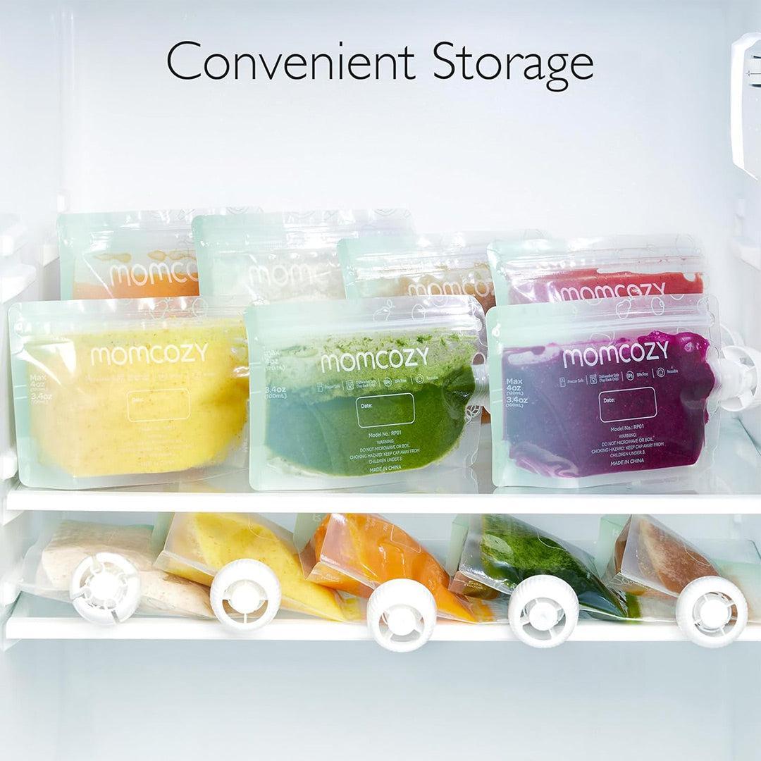 Momcozy Reusable Baby Food Pouches for Toddlers 10pc (5oz）-Food Pouches- | Natural Baby Shower