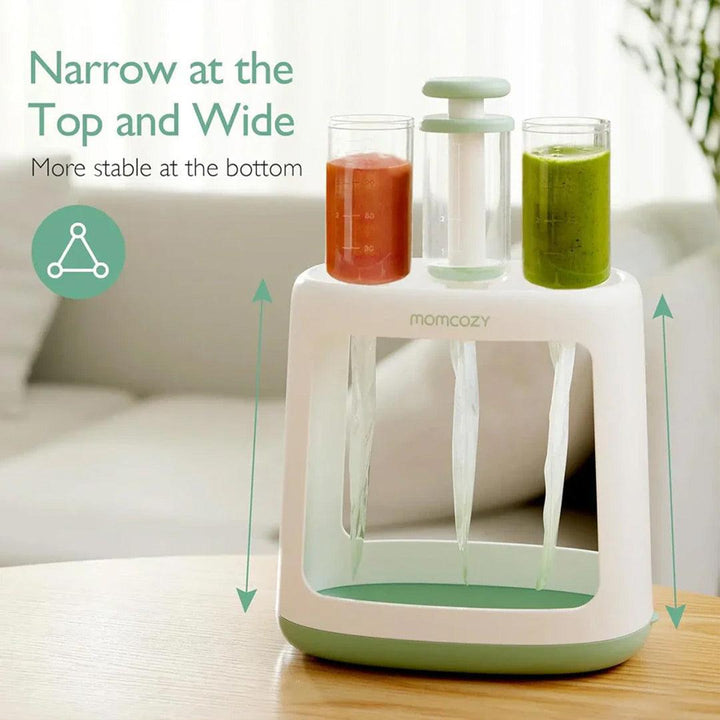 Momcozy Squeeze Station Baby Food Maker - White / Green-Food Processors-White / Green- | Natural Baby Shower