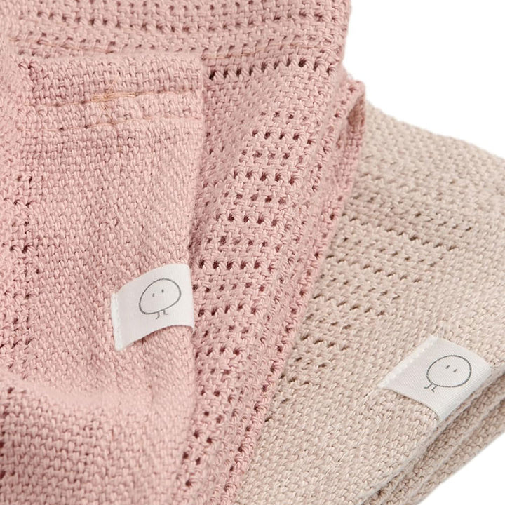 MORI 2pk Cellular Blanket - Pink-Blankets-Pink-One Size | Natural Baby Shower