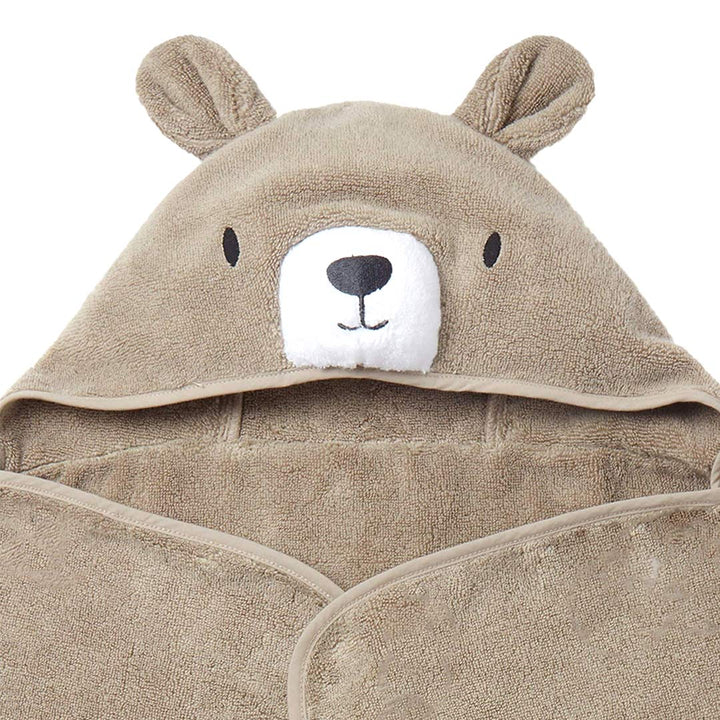 MORI Animal Hooded Toddler Towel - Bear-Bath Towels-Bear- | Natural Baby Shower