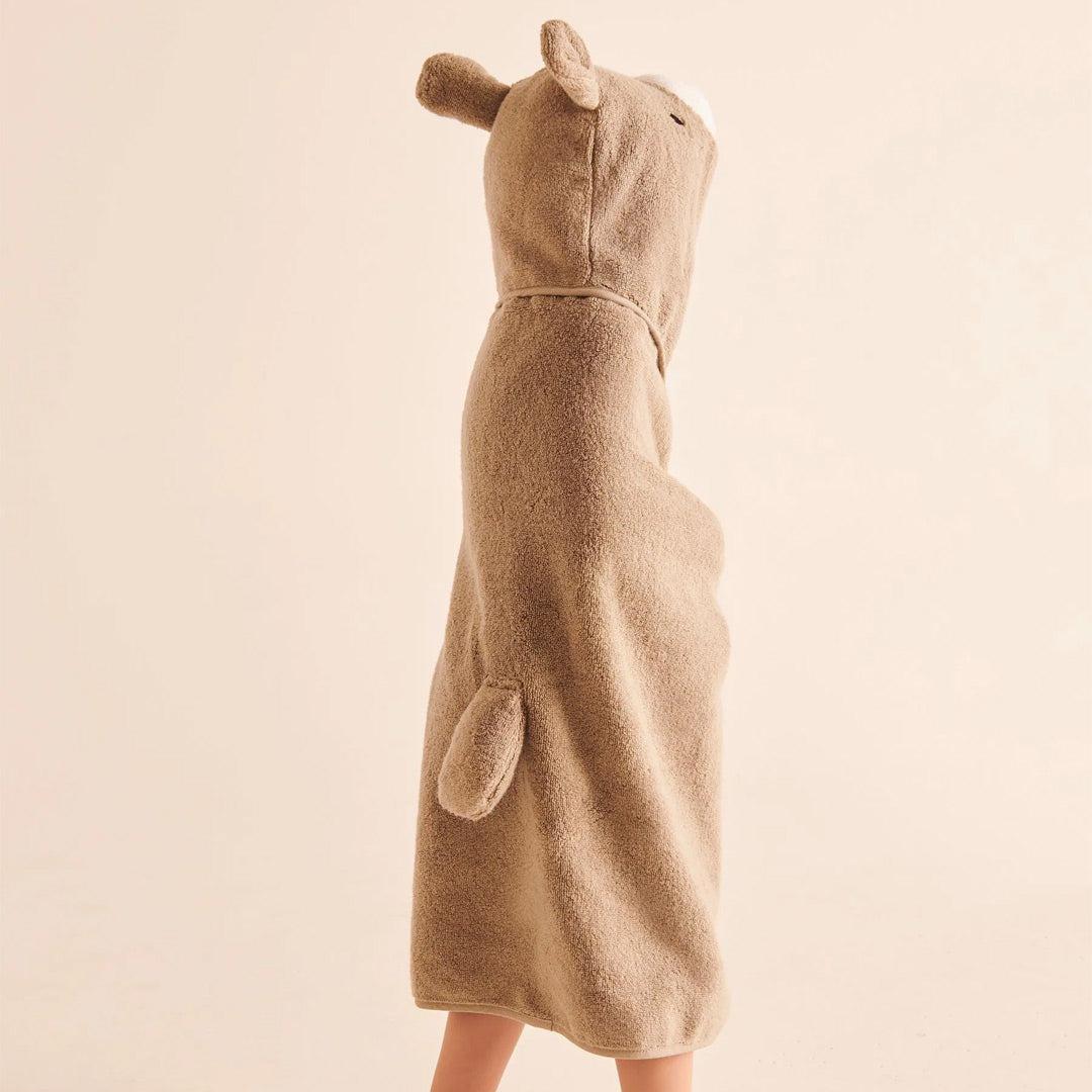 MORI Animal Hooded Toddler Towel - Bear-Bath Towels-Bear- | Natural Baby Shower