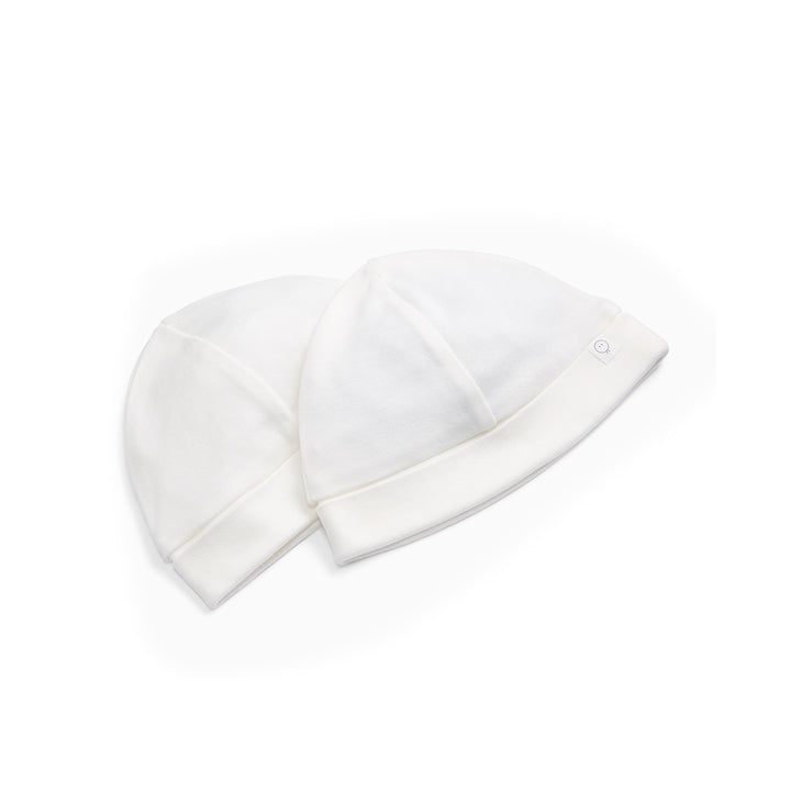 MORI Beanie 2 Pack - White-Hats-White-0-3m | Natural Baby Shower