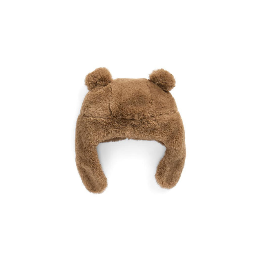 MORI Bear Faux Fur Hat - Brown-Hats-Brown-0-6m | Natural Baby Shower