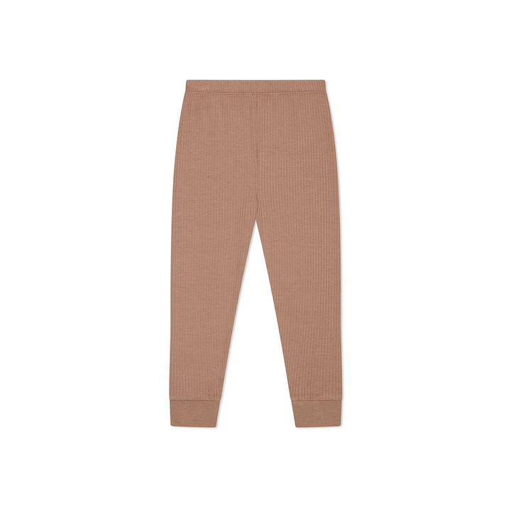 MORI Ribbed Bear Face Pyjamas - Bear + Brown-Pyjamas- | Natural Baby Shower