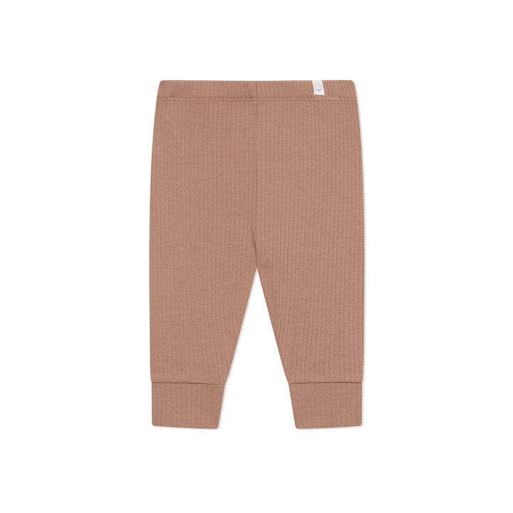 MORI Ribbed Bear Face Pyjamas - Bear + Brown-Pyjamas- | Natural Baby Shower