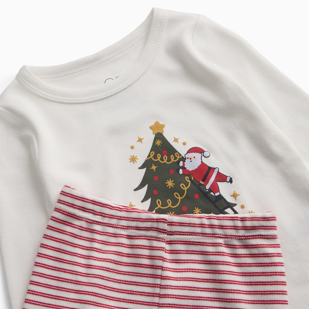 MORI Christmas Pyjama Set - Red-Pyjamas-Red-12-18m | Natural Baby Shower