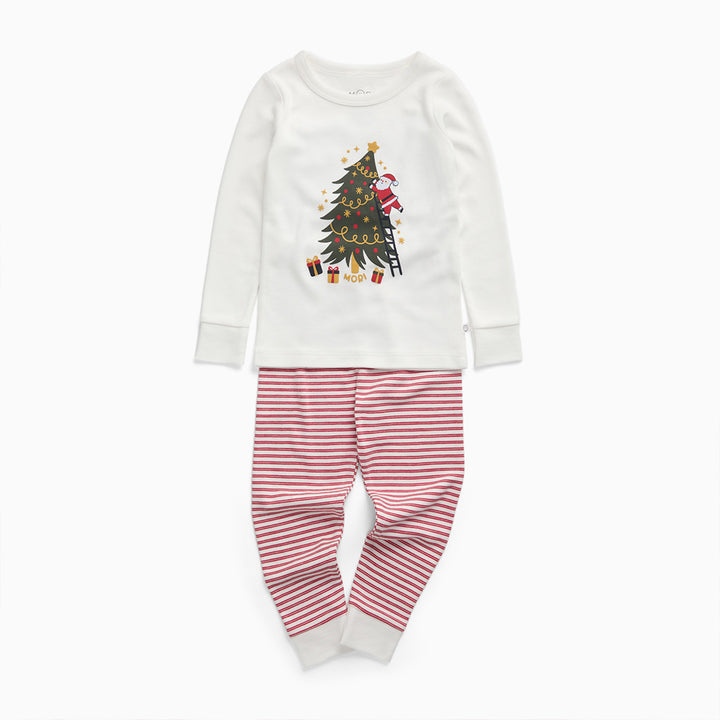 MORI Christmas Pyjama Set - Red-Pyjamas-Red-12-18m | Natural Baby Shower