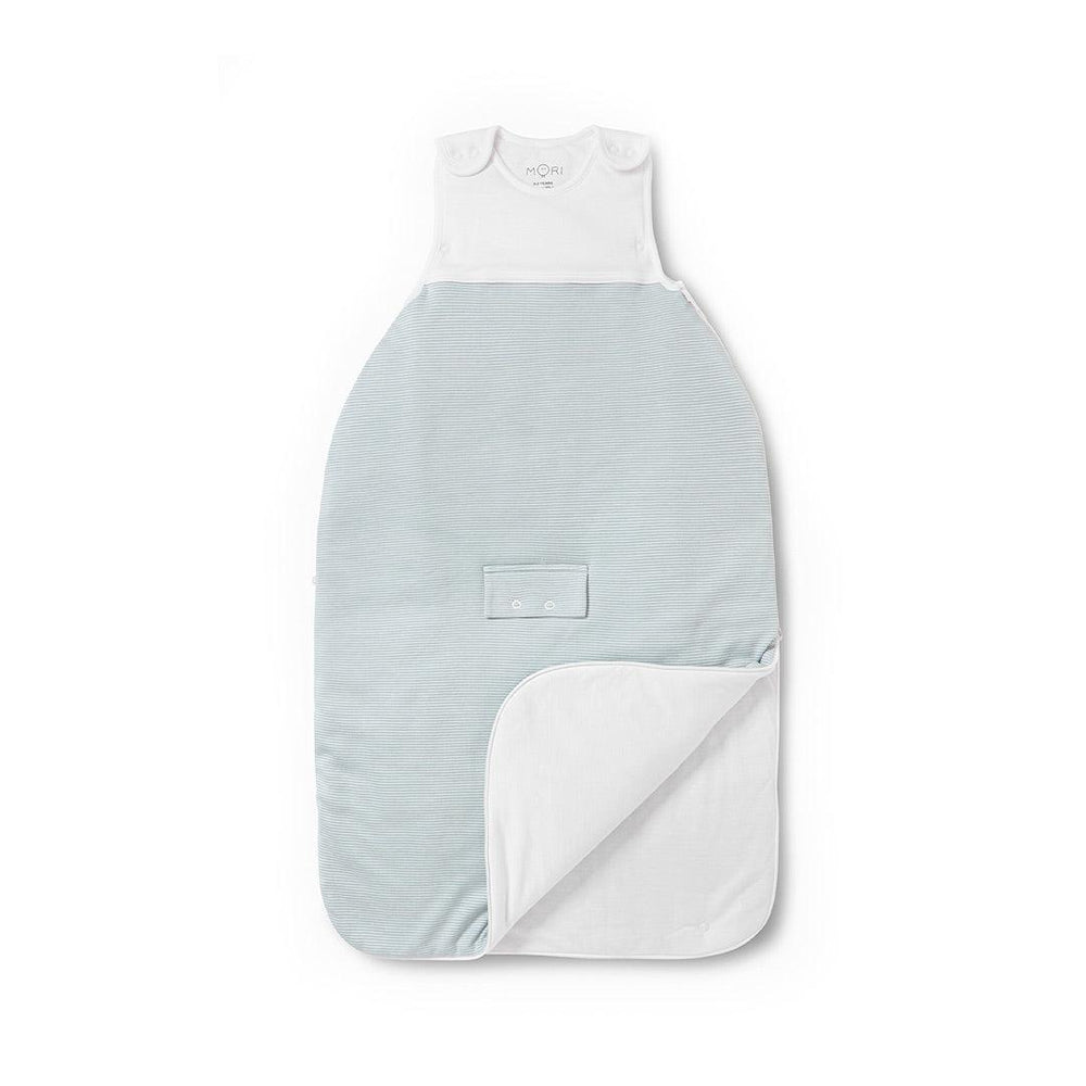 MORI Clever Winter Sleeping Bag - 2.5 Tog - Blue Stripe-Sleeping Bags-Blue Stripe- | Natural Baby Shower