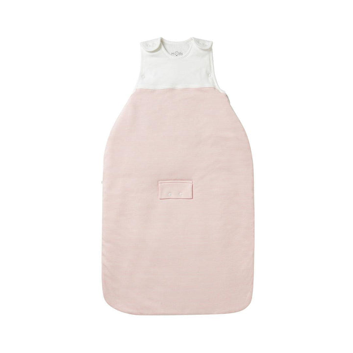MORI Clever Winter Sleeping Bag - 2.5 Tog - Blush Stripe-Sleeping Bags-Blush Stripe- | Natural Baby Shower