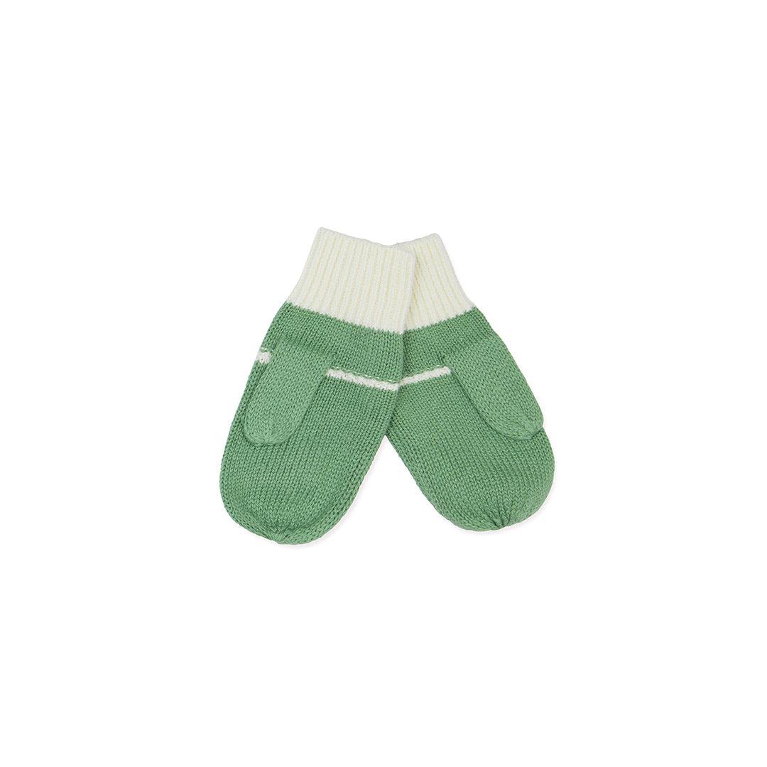 MORI Knitted Mittens Kashmir Green - Main Image