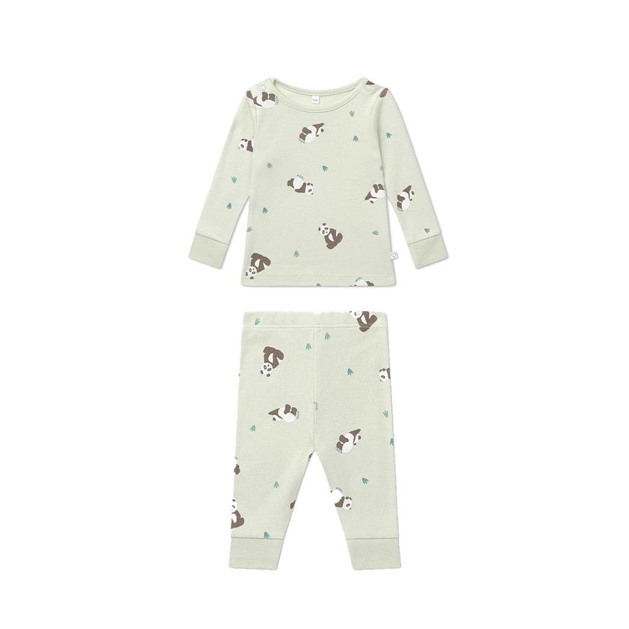MORI Panda Print Pyjamas - Panda-Pyjamas-Panda-6-9m | Natural Baby Shower