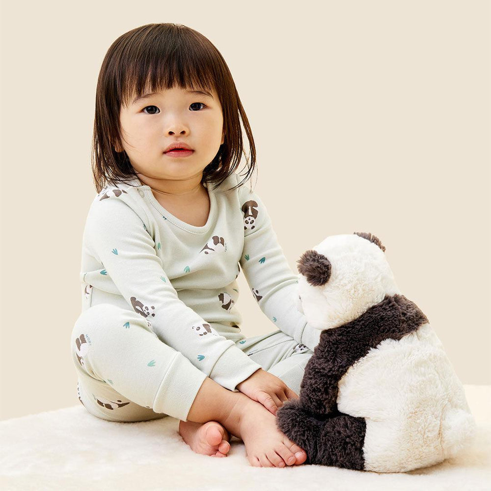 MORI Panda Print Pyjamas - Panda-Pyjamas-Panda-6-9m | Natural Baby Shower