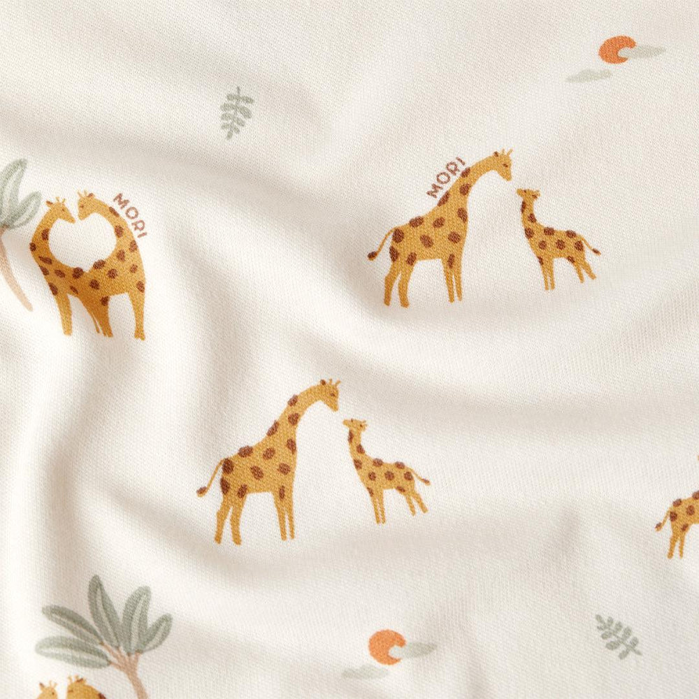 MORI Print Pyjamas - Giraffe-Pyjamas-Giraffe-6-9m | Natural Baby Shower