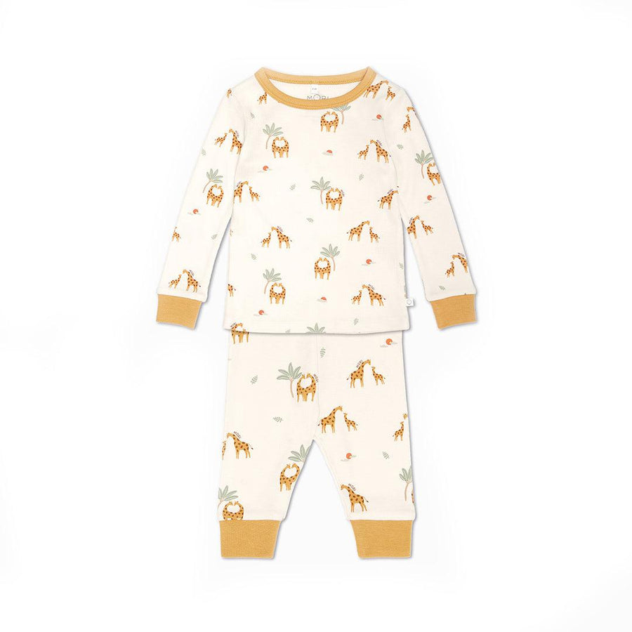 MORI Print Pyjamas - Giraffe-Pyjamas-Giraffe-6-9m | Natural Baby Shower