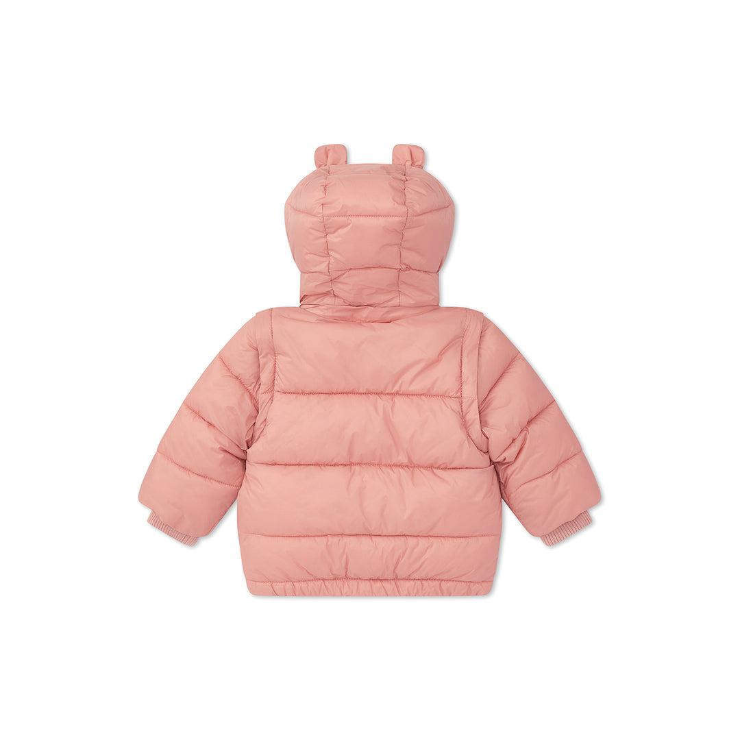 MORI Recycled Waterproof Padded 3-In-1 Coat - Blush-Coats-Blush-9-12m | Natural Baby Shower