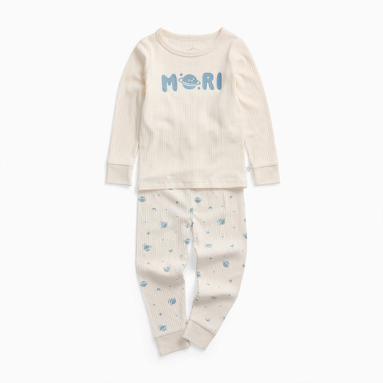 MORI Ribbed Pyjamas - Space-Pyjamas-Space-12-18m | Natural Baby Shower
