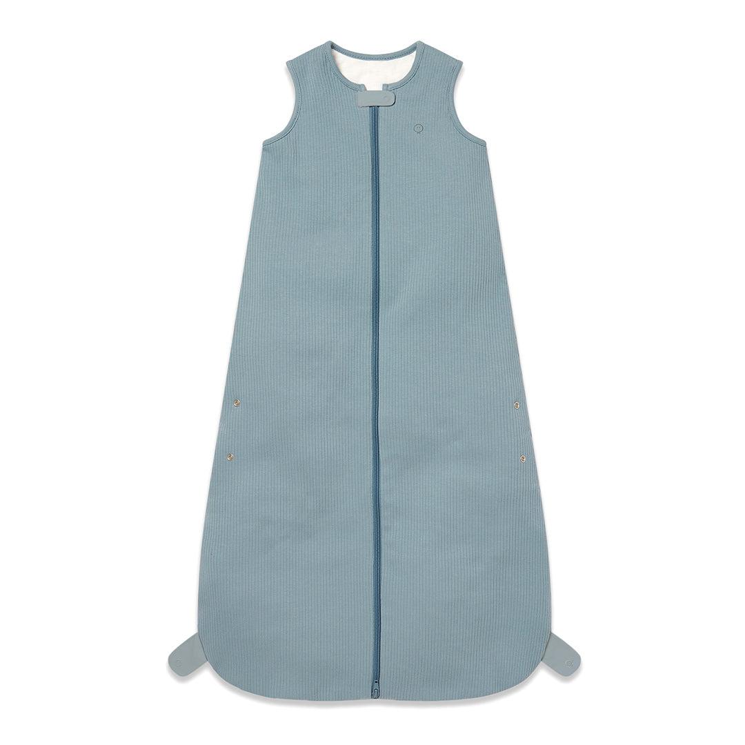 MORI Ribbed Front Opening Year Round Sleeping Bag 1.5 TOG - Blue-Sleeping Bags-Blue-2-4y | Natural Baby Shower