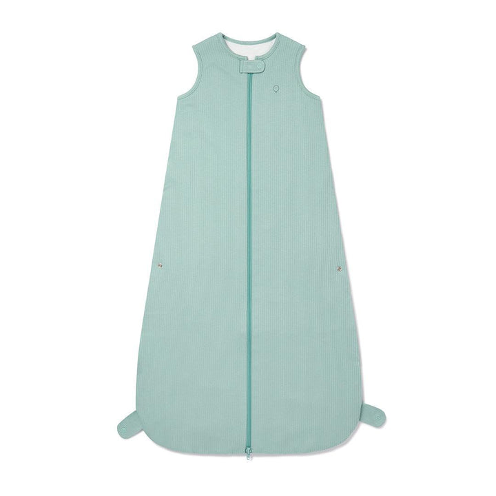MORI Ribbed Front Opening Year Round Sleeping Bag 1.5 TOG - Mint-Sleeping Bags-Mint-6-24m | Natural Baby Shower