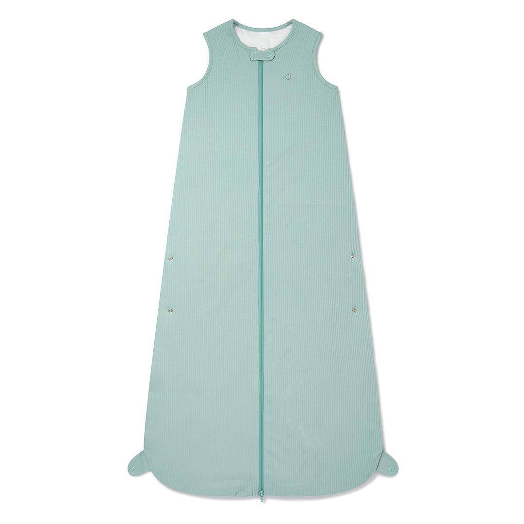 MORI Ribbed Front Opening Year Round Sleeping Bag 1.5 TOG - Mint-Sleeping Bags-Mint-2-4y | Natural Baby Shower