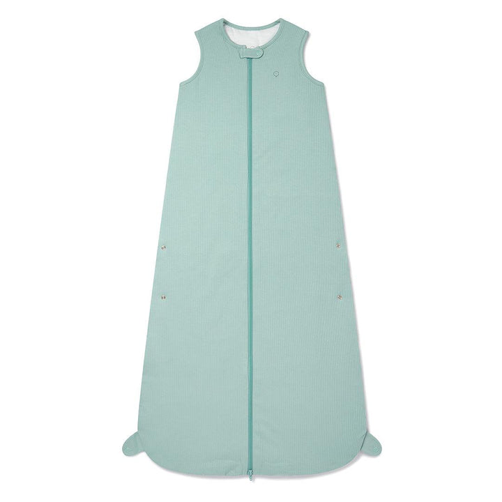 MORI Ribbed Front Opening Year Round Sleeping Bag 1.5 TOG - Mint-Sleeping Bags-Mint-2-4y | Natural Baby Shower