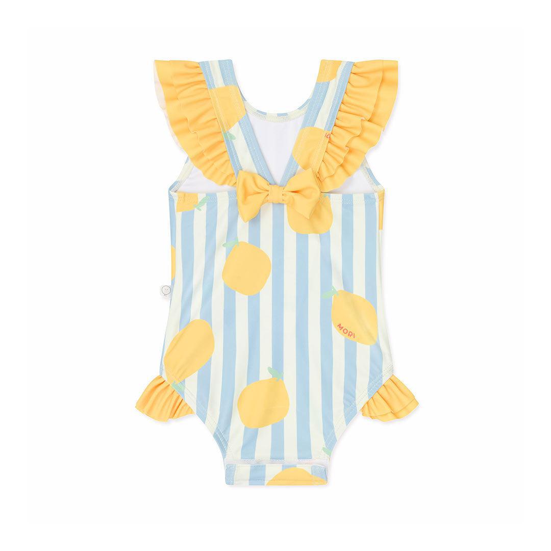 MORI Stripe Swimsuit - Lemon & Blue Stripe-Swimsuits-Lemon & Blue Stripe-12 - 18 M | Natural Baby Shower