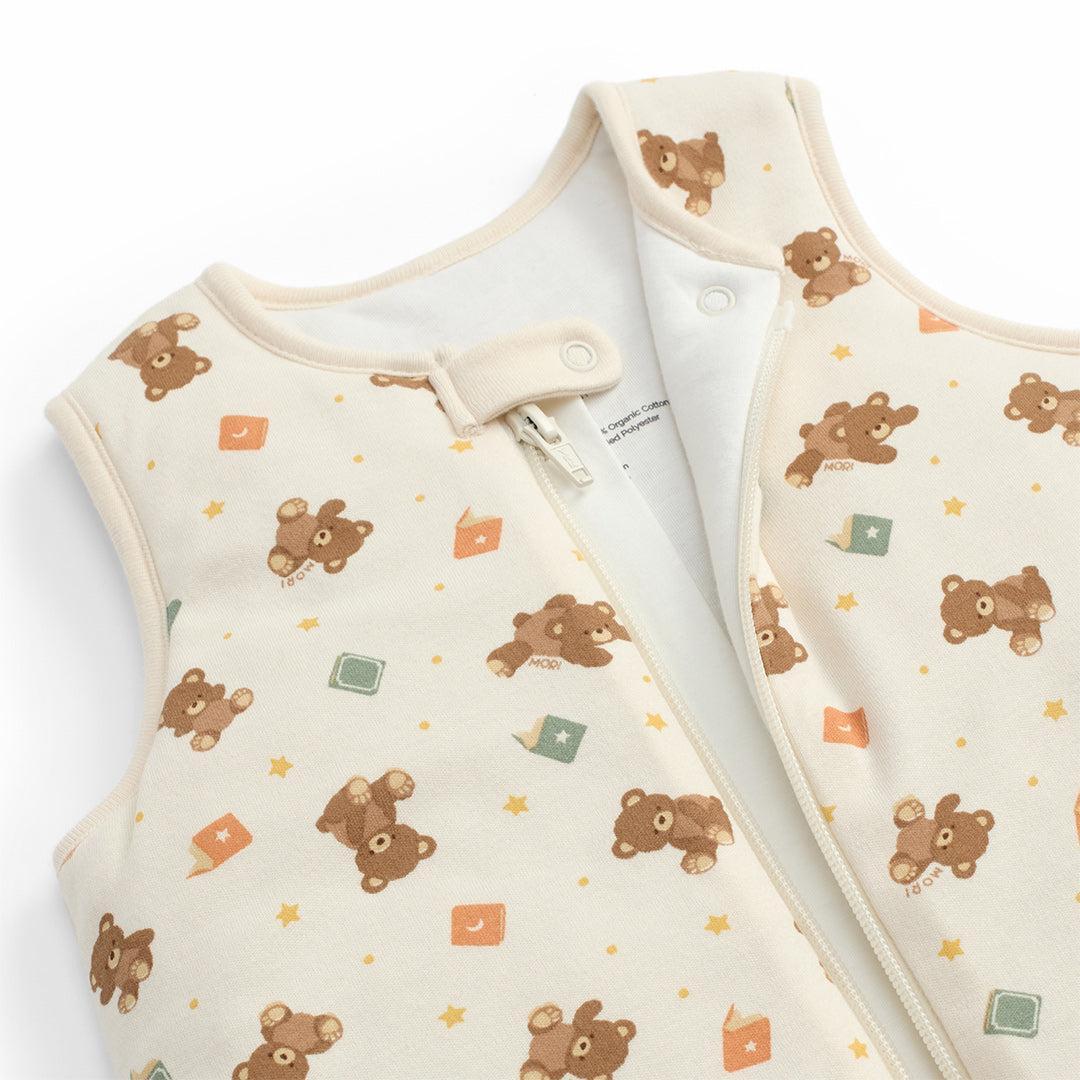 MORI Teddy Bear Front Opening Sleeping Bag 2.5 TOG - Teddy Bear Print-Sleeping Bags-Teddy Bear Print-0-6m | Natural Baby Shower