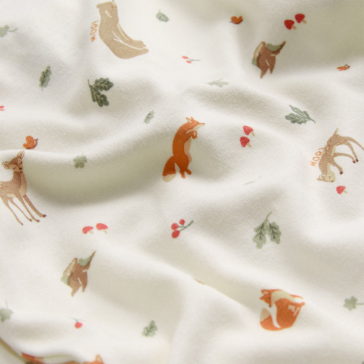 MORI Two Way Zip-Up Sleepsuit - Woodland-Sleepsuits-Woodland-0-3m | Natural Baby Shower