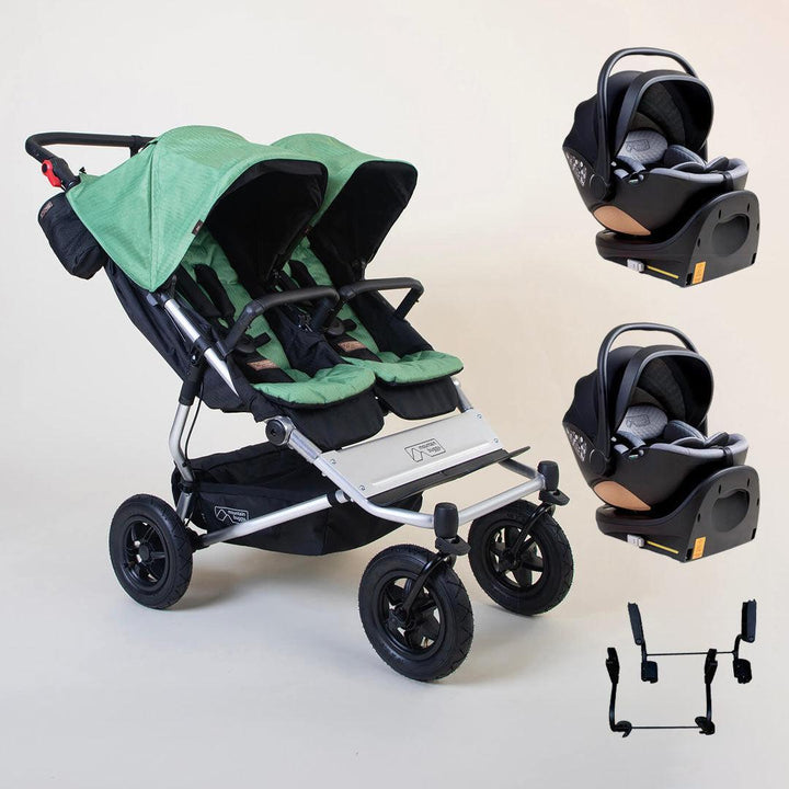Mountain Buggy Duet TWIN Travel System - Matcha-Travel Systems-Matcha- | Natural Baby Shower