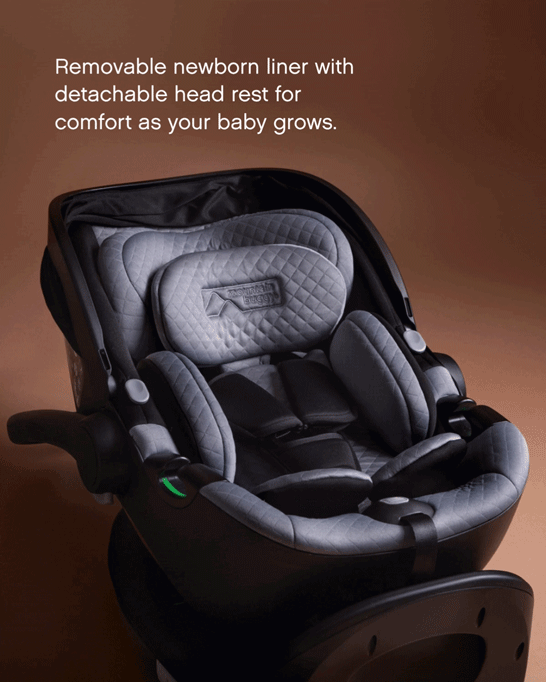 Mountain Buggy Nest R129 i-Size Car Seat & Base - Black-Car Seats-Black- | Natural Baby Shower