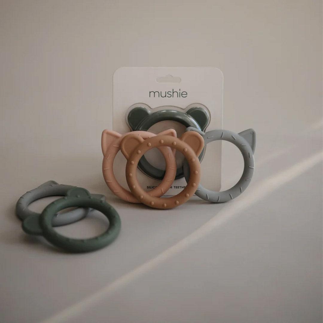 Mushie Bear Teether - Natural-Teethers-Natural- | Natural Baby Shower