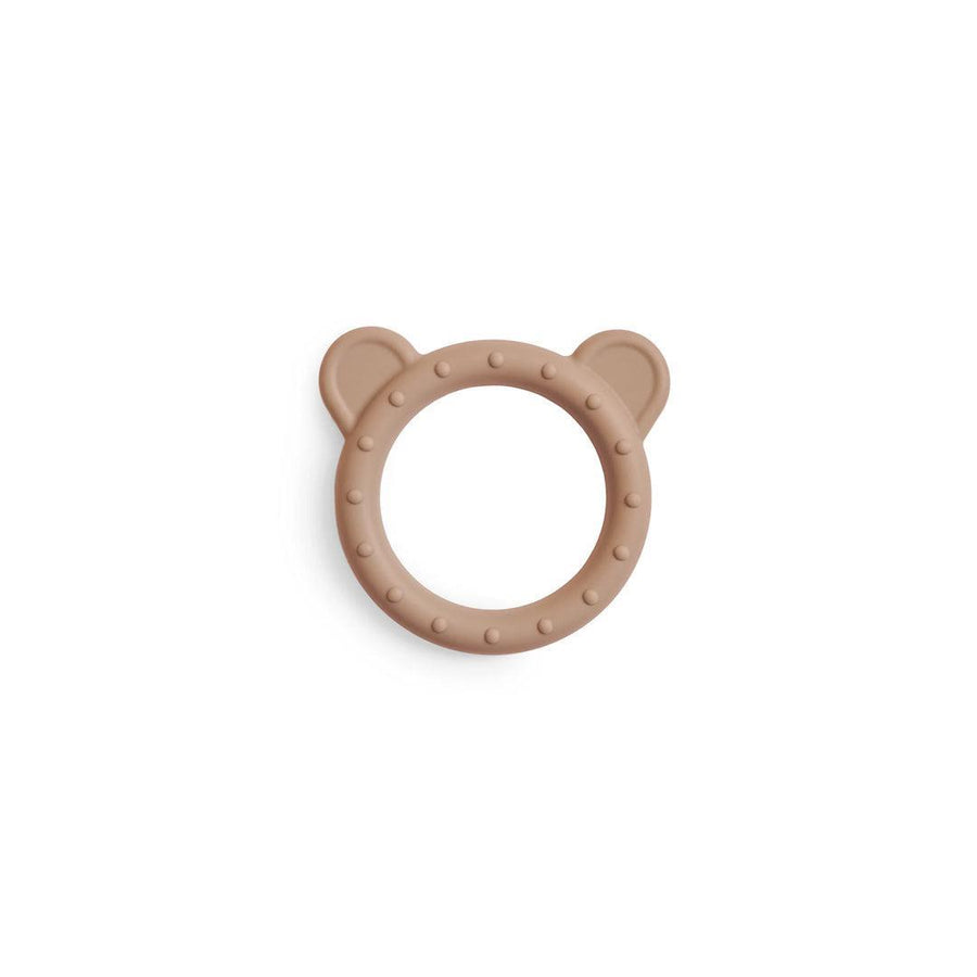 Mushie Bear Teether - Natural-Teethers-Natural- | Natural Baby Shower