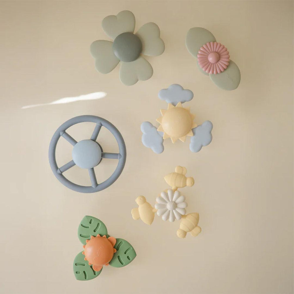 Mushie Bee Suction Spinner Toy - Buttercup-Bath Toys-Buttercup- | Natural Baby Shower