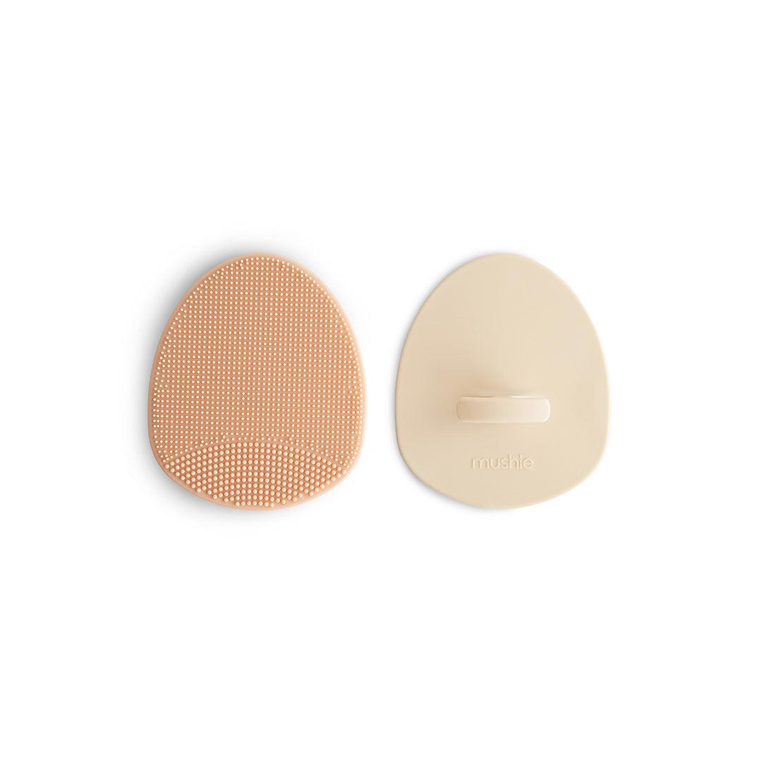 Mushie Cradle Cap Brush | 2-Pack - Blush/Shifting Sand-Baths-Blush/Shifting Sand-0+ months | Natural Baby Shower