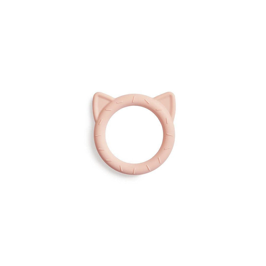 Mushie Cat Teether - Blush-Teethers-Blush- | Natural Baby Shower