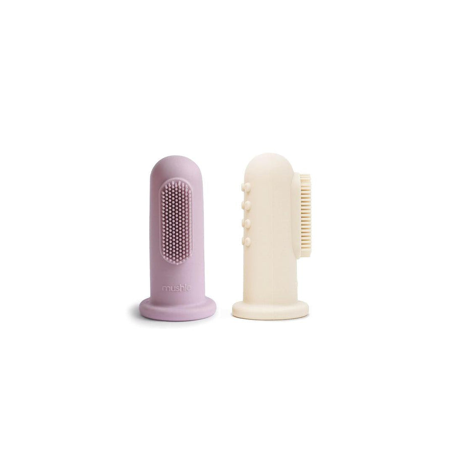 Mushie Soft Lilac Ivory Toothbrush - Soft Lilac/Ivory-Toothcare-Soft Lilac/Ivory- | Natural Baby Shower
