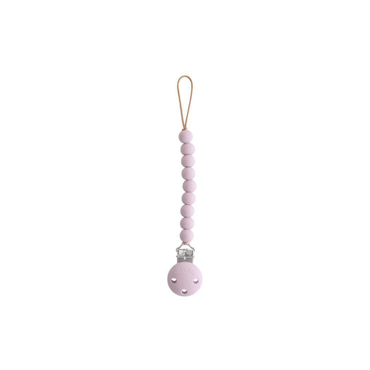 Mushie Silicone Pacifier Clip - Hera Soft Lilac-Pacifier Clips-Hera Soft Lilac- | Natural Baby Shower