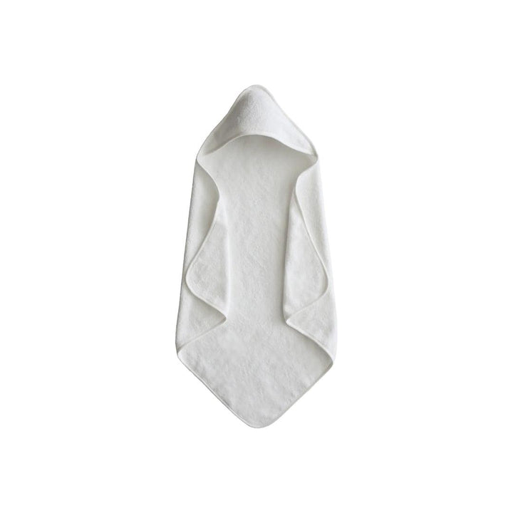 Mushie Hooded Towel - Pearl-Bath Towels-Pearl- | Natural Baby Shower