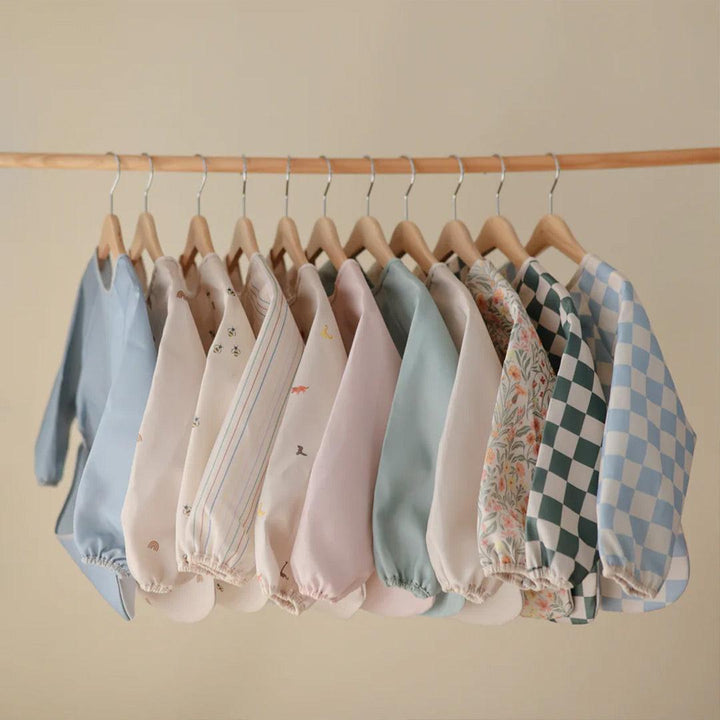 Mushie Long Sleeve Bib - Bows-Bibs-Bows- | Natural Baby Shower