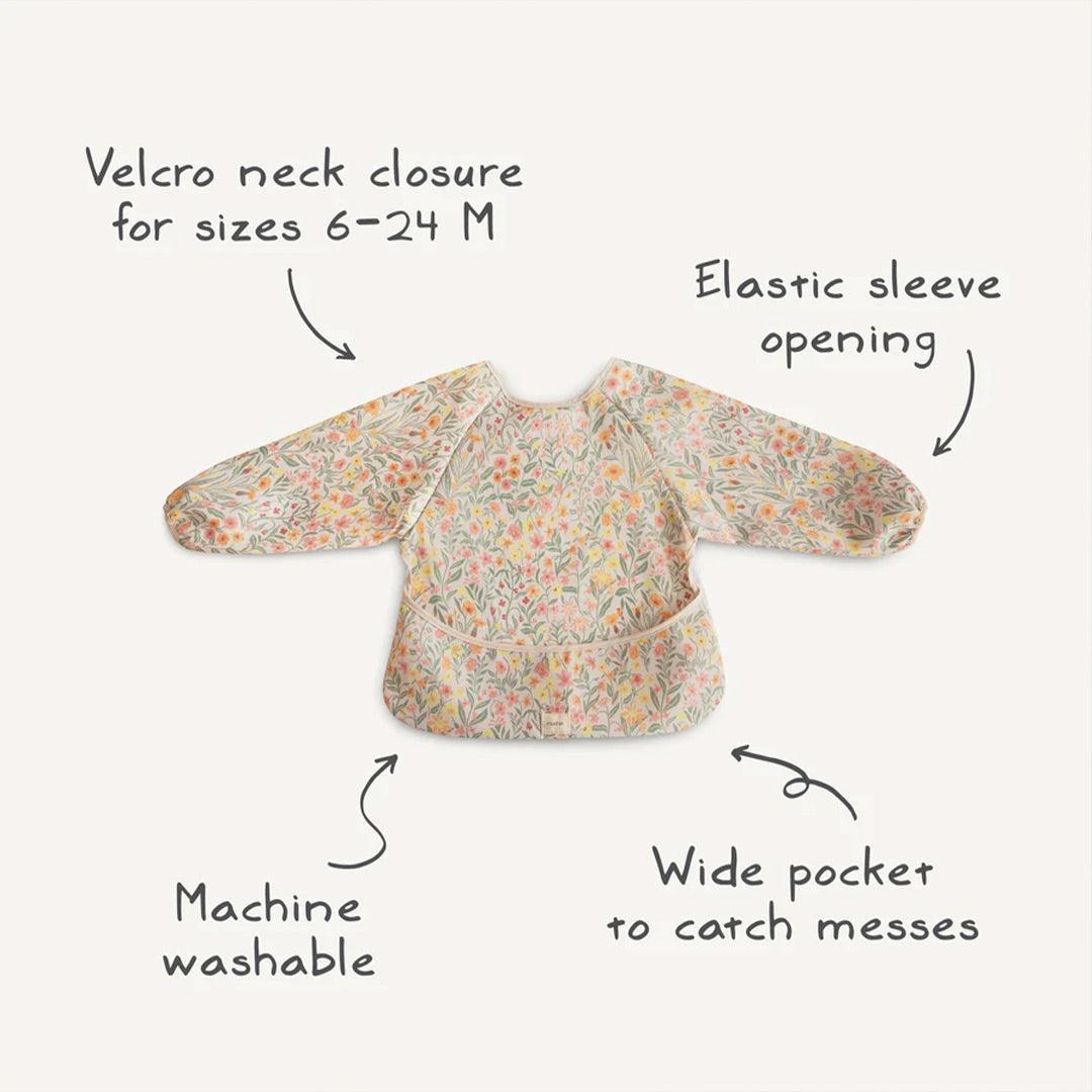 Mushie Long Sleeve Bib - Bows-Bibs-Bows- | Natural Baby Shower