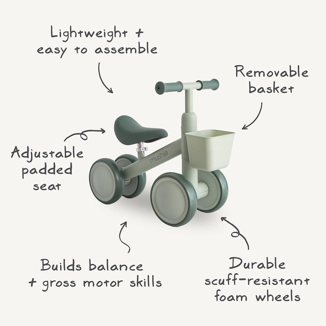 Mushie Mini Toddler Bike - Blush-Bikes-Blush- | Natural Baby Shower