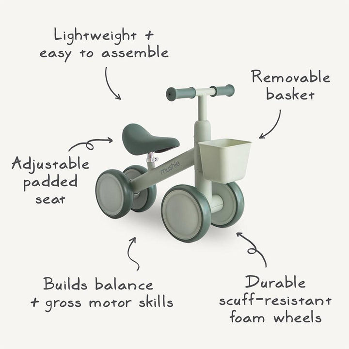 Mushie Mini Toddler Bike - Blush-Bikes-Blush- | Natural Baby Shower