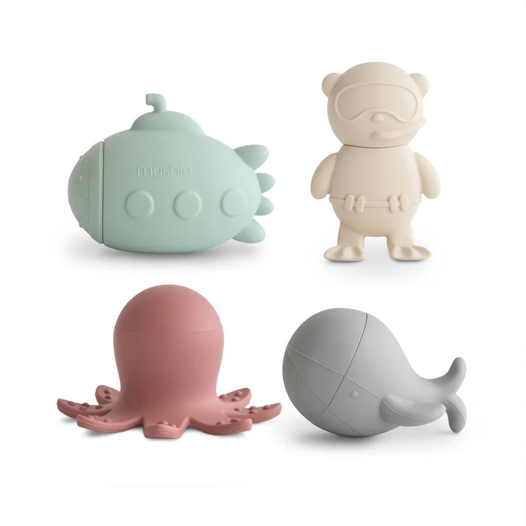 Mushie Mould Free Bath Play Set - Sealife-Bath Toys-Sealife- | Natural Baby Shower