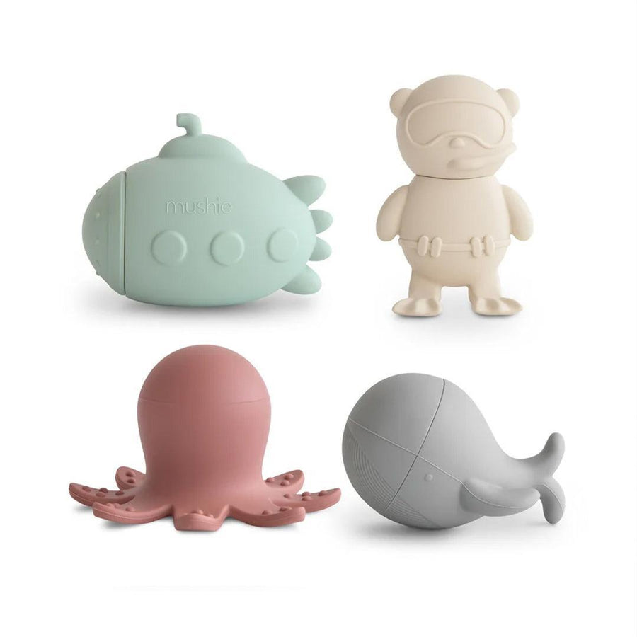 Mushie Mould Free Bath Play Set - Sealife-Bath Toys-Sealife- | Natural Baby Shower