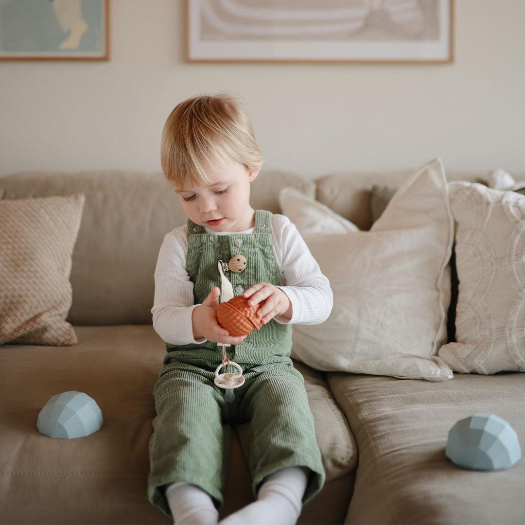 Mushie Nesting Spheres Sensory Toy Blush (Set Of 3) - Blush-Soft Toys-Blush-10+ months | Natural Baby Shower