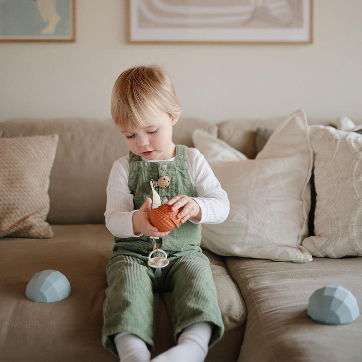 Mushie Nesting Spheres Sensory Toy Blush (Set Of 3) - Blush-Soft Toys-Blush-10+ months | Natural Baby Shower