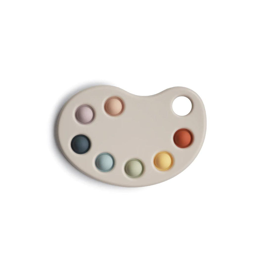 Mushie Paint Palette Press Toy - Multi-Role Play-Multi- | Natural Baby Shower